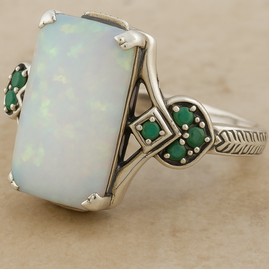 Ring Artistic Gem Design