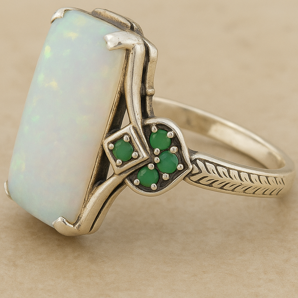 Ring Artistic Gem Design