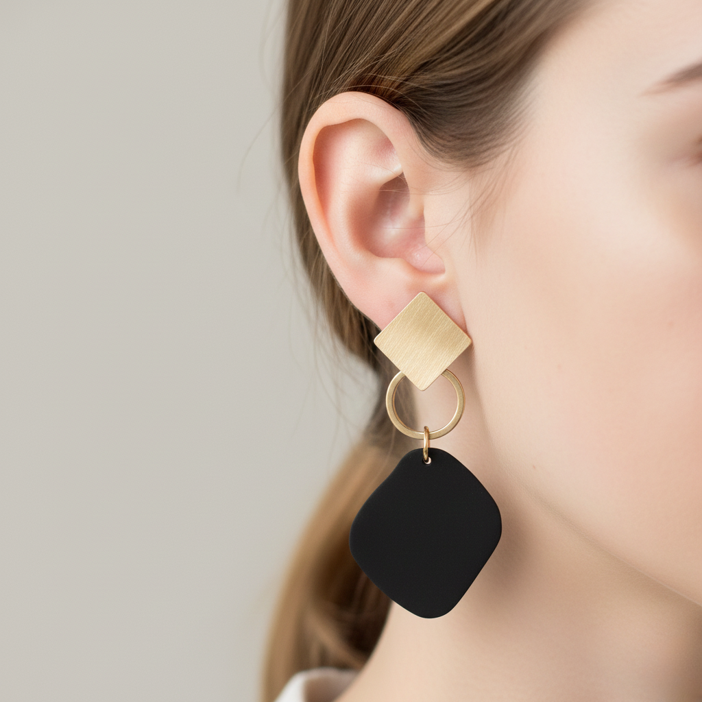 Rhombus Drop Earrings