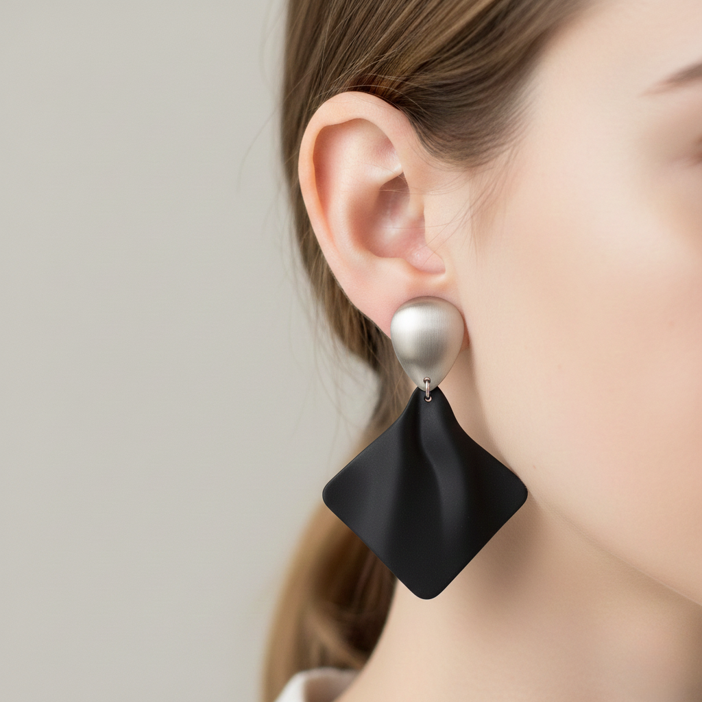 Rhombus Drop Earrings