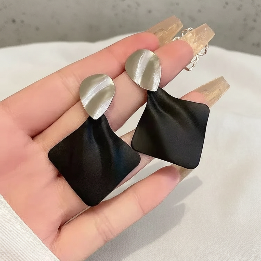 Rhombus Drop Earrings