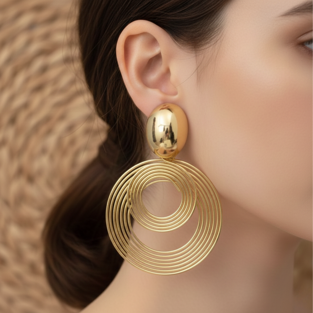 Geometric Drop Earrings