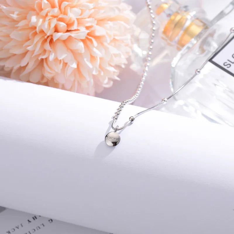 Choker Necklace Elegant Silver