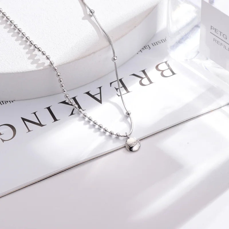 Choker Necklace Elegant Silver