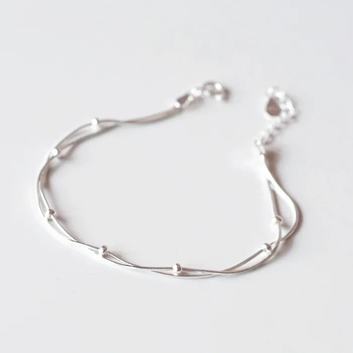 Bracelet Minimal Twisted Elegance