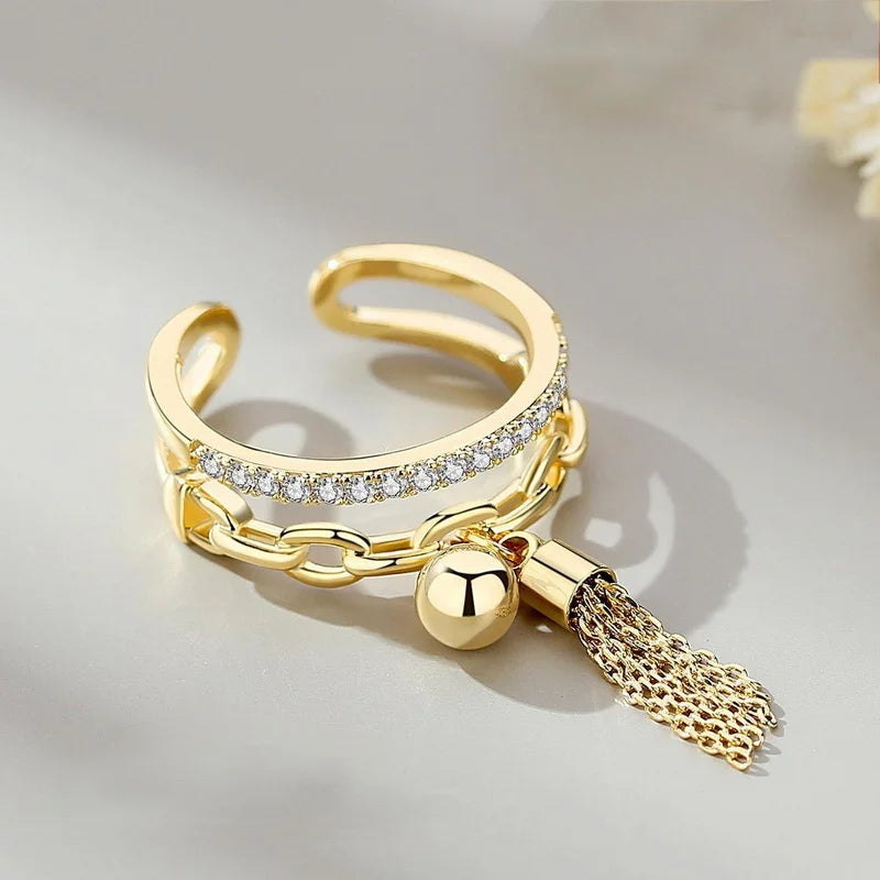 Ring Chic Gold Accent