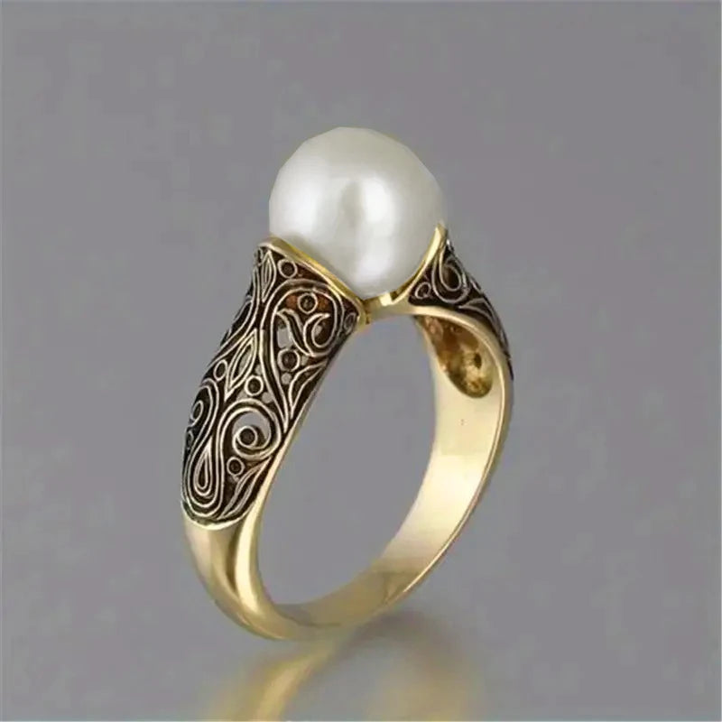 Flower Pearl Golden Vintage