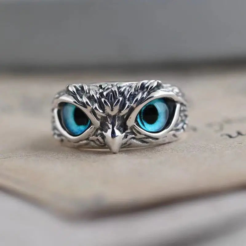 Statement Ring Mystic Owl Silver