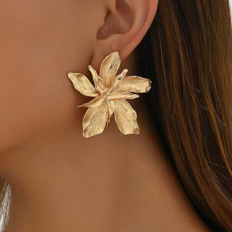 Vintage Floral Statement Earrings