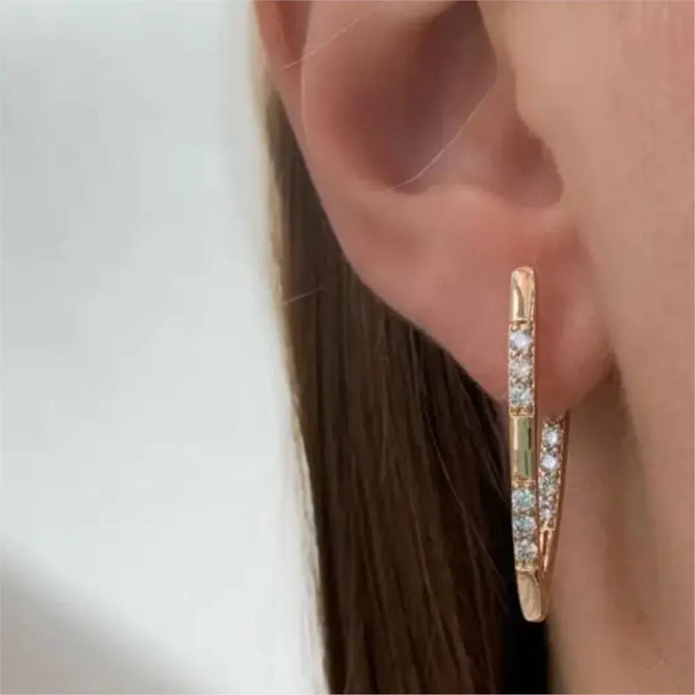 Golden Chevron Crystal Luxe