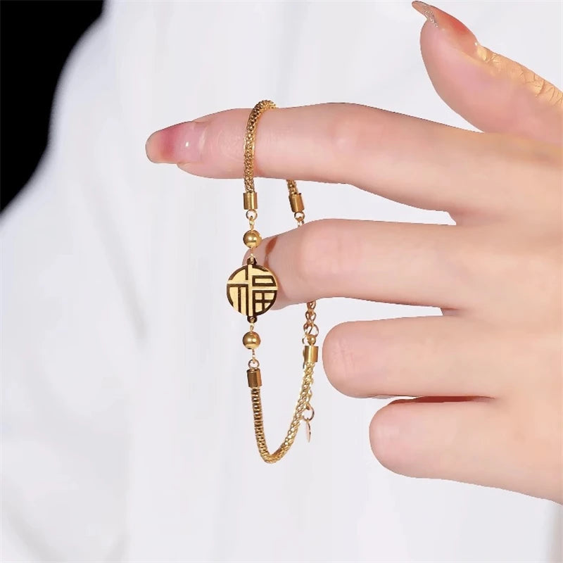 Elegant Lucky Symbol Bracelet