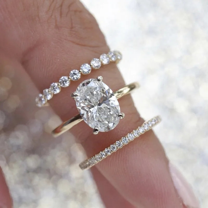 Ring Set – Gold Dazzling Gift