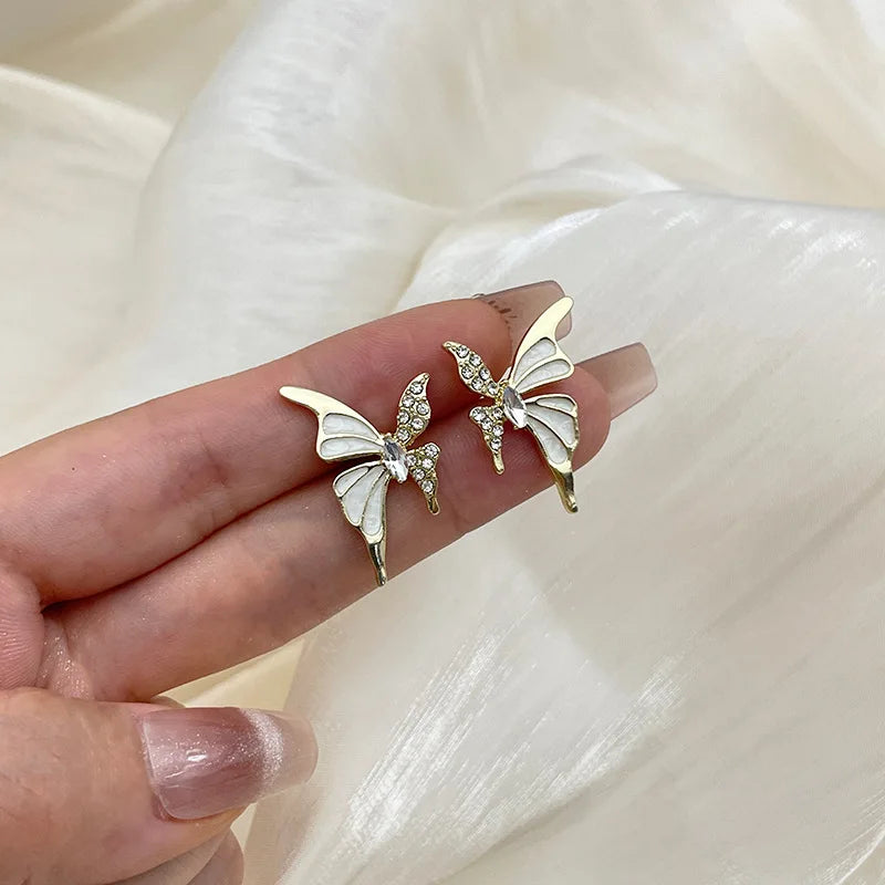 Butterfly Stud Earrings Golden