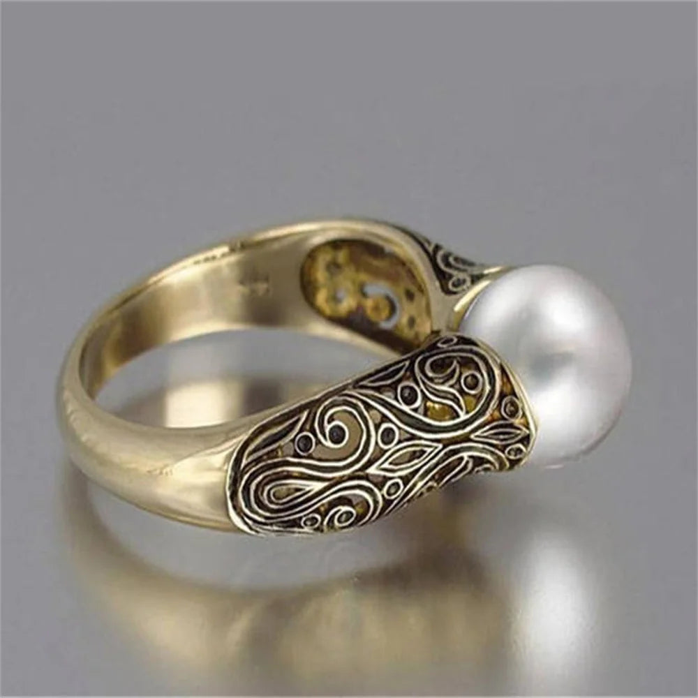 Flower Pearl Golden Vintage