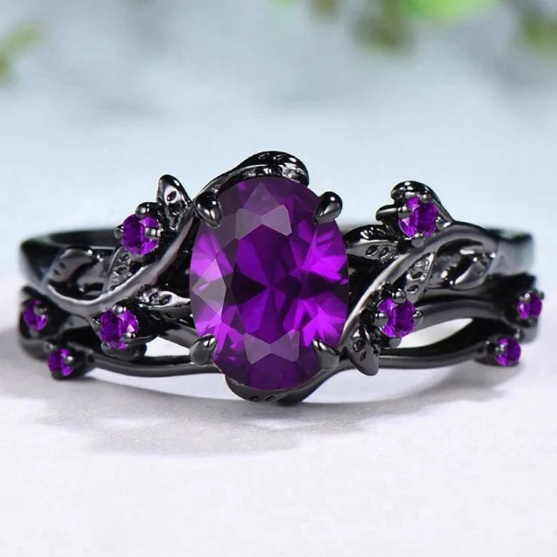Ring – Black Purple Elegance