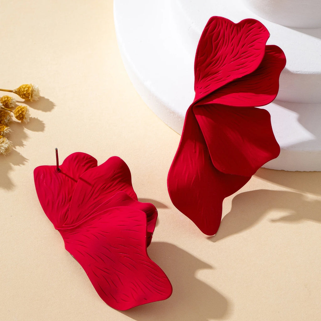 Statement Earrings Bold Floral