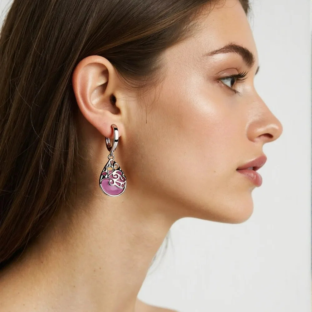 Silver Moonlight Totem Earrings