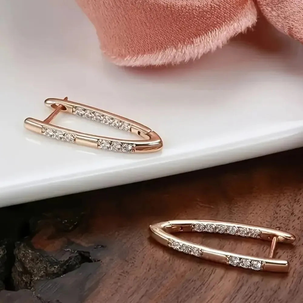Golden Chevron Crystal Luxe