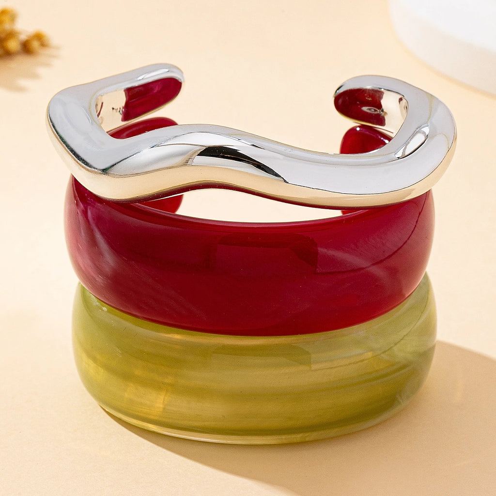 Cuff Bracelet Set Contemporary Chic