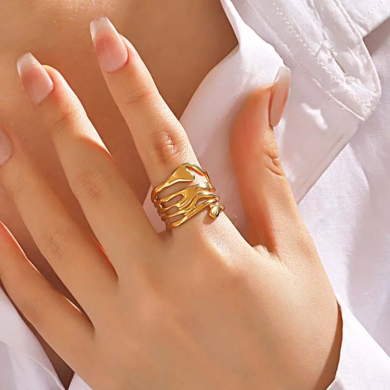 Hollow Geometric Ring