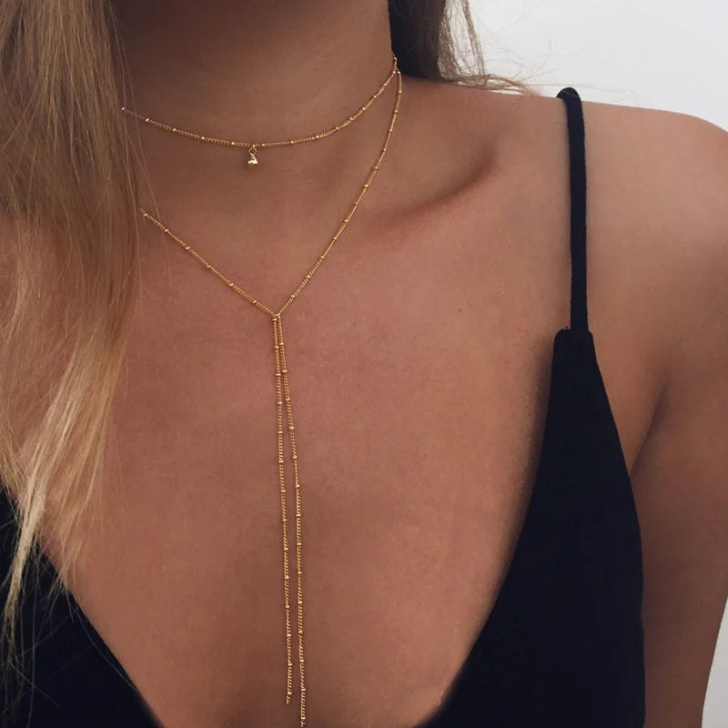 Necklace – Twin Chain Sparkle