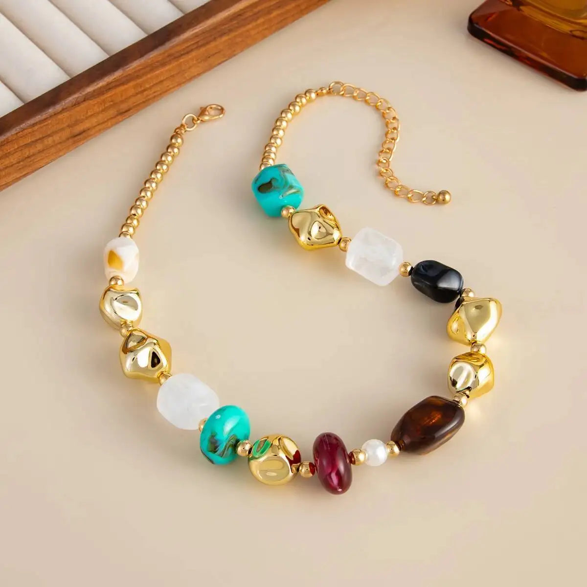 Boho Beaded Choker Necklace