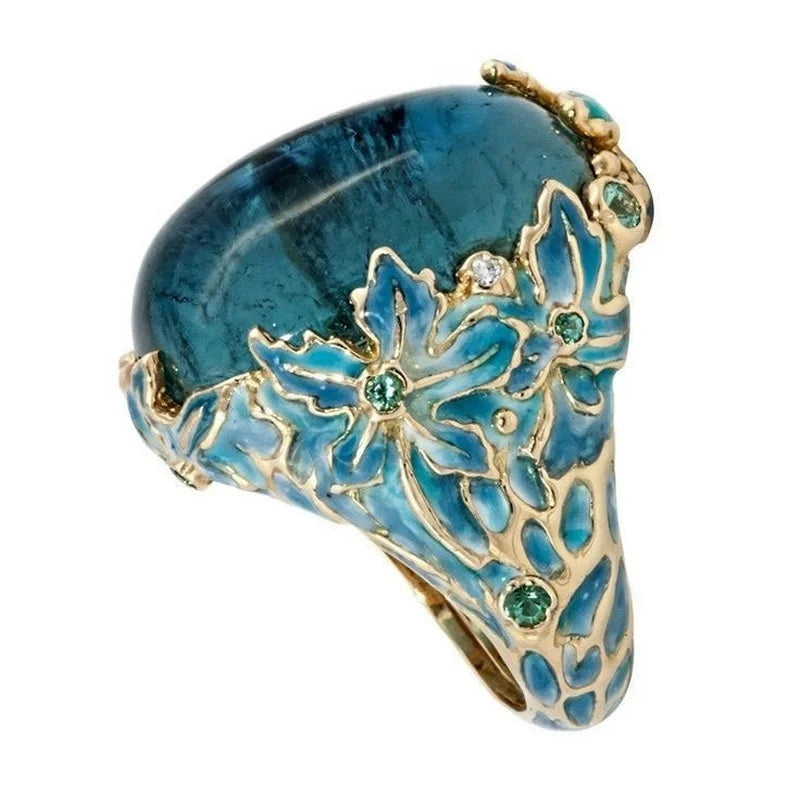 Ring Creative Floral Elegance
