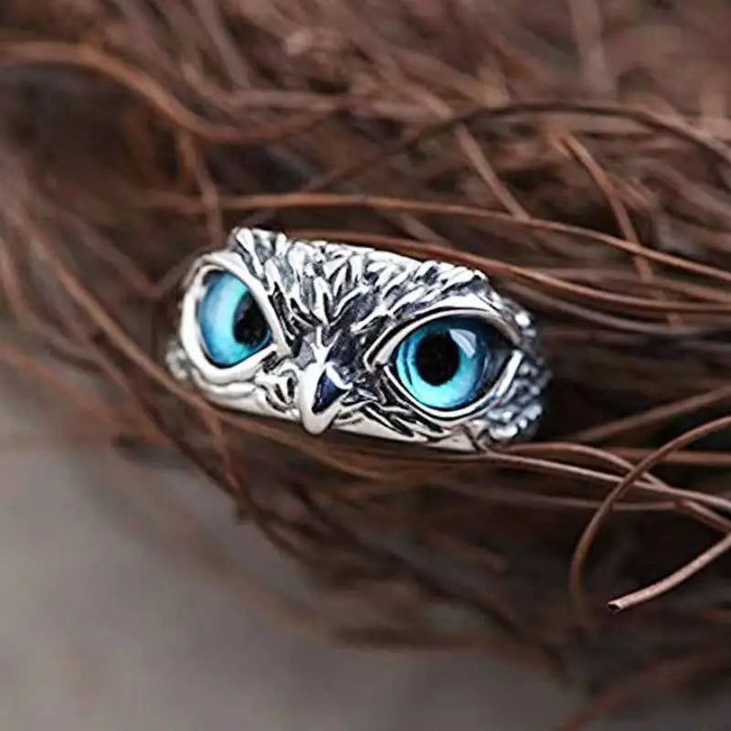 Statement Ring Mystic Owl Silver