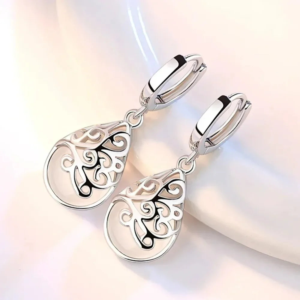Silver Moonlight Totem Earrings