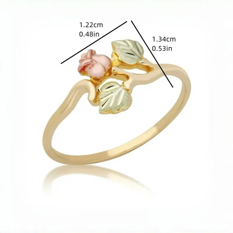 Ring – Gold Petal Sparkle