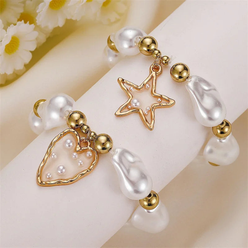 Pearl Bracelet Charming Golden