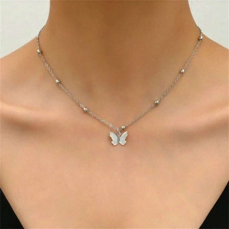 Necklace – Long Butterfly Sparkle