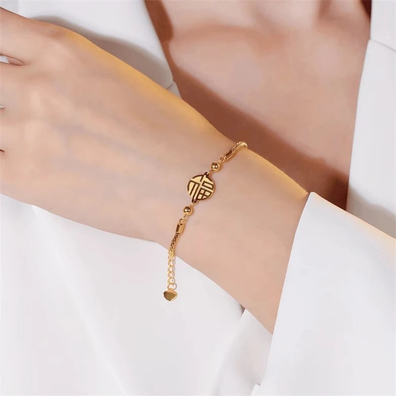 Elegant Lucky Symbol Bracelet