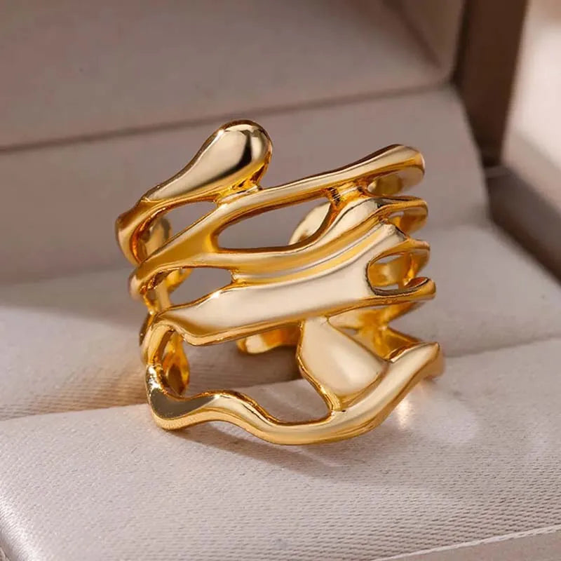 Hollow Geometric Ring
