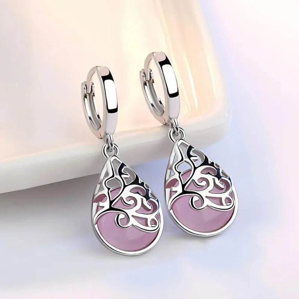 Silver Moonlight Totem Earrings