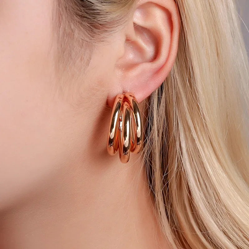 Three Layer Earrings