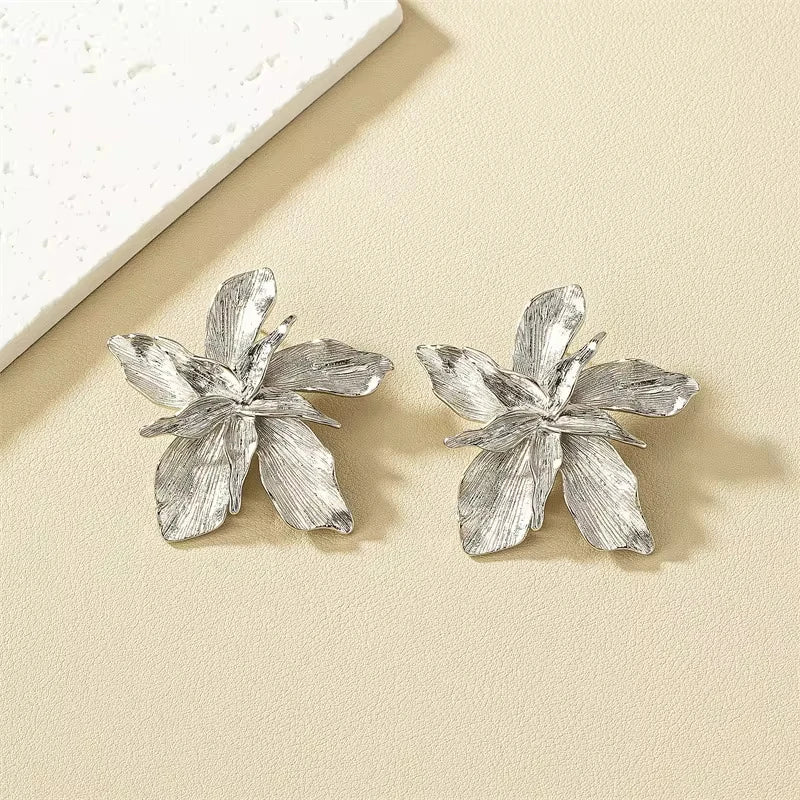 Vintage Floral Statement Earrings