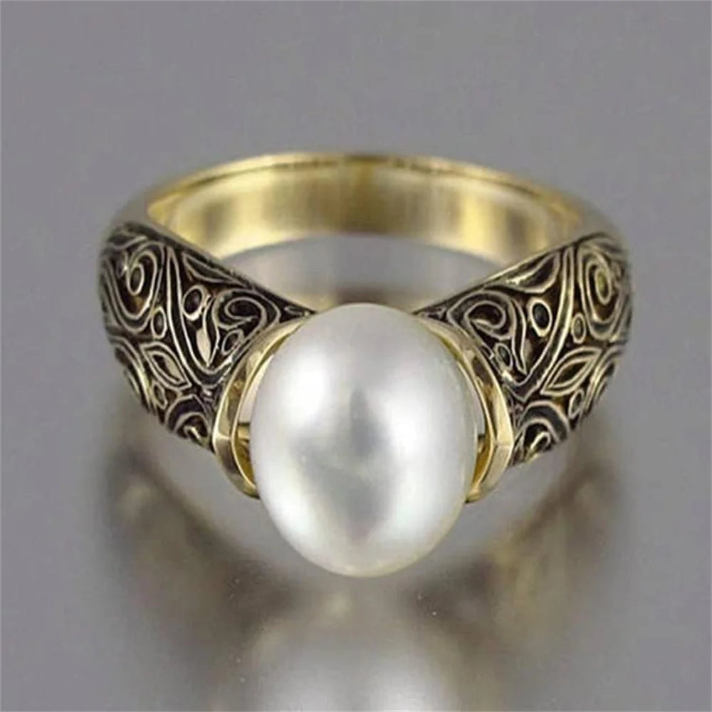 Flower Pearl Golden Vintage