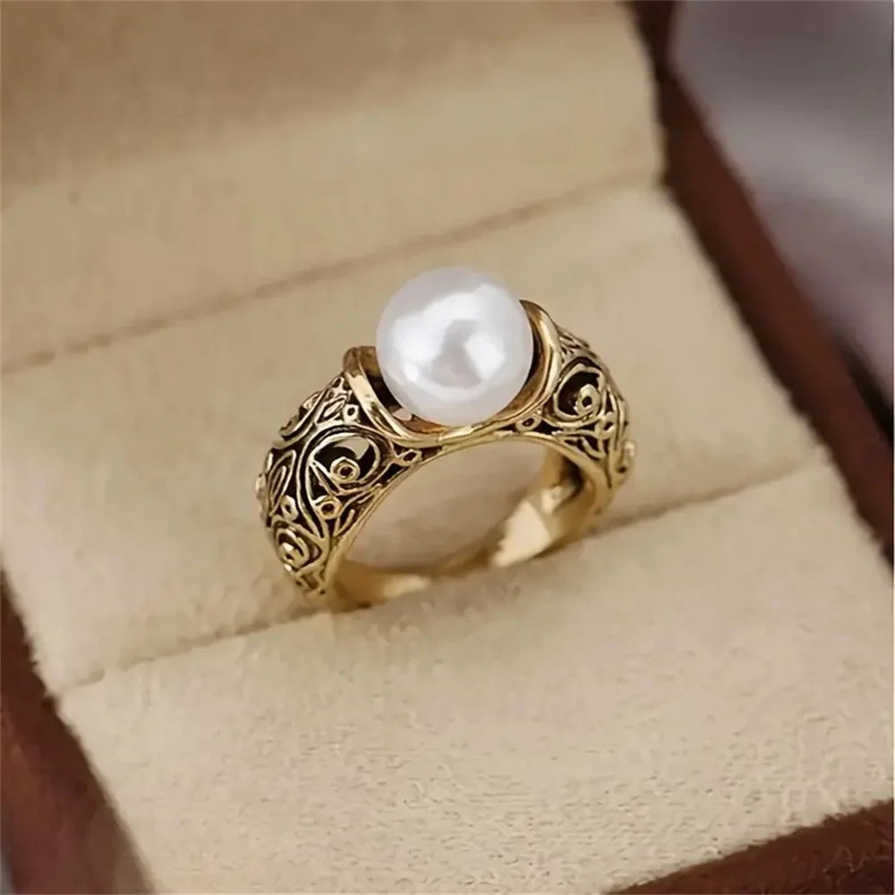 Flower Pearl Golden Vintage
