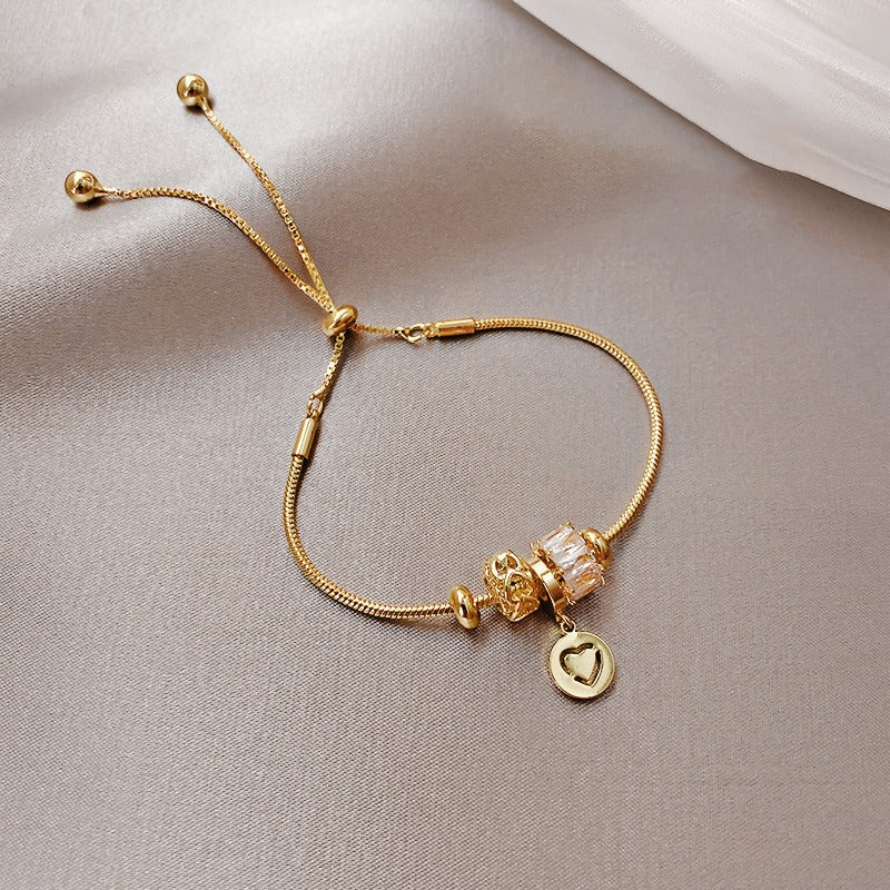 Golden Minimalist Interlocking Bracelet