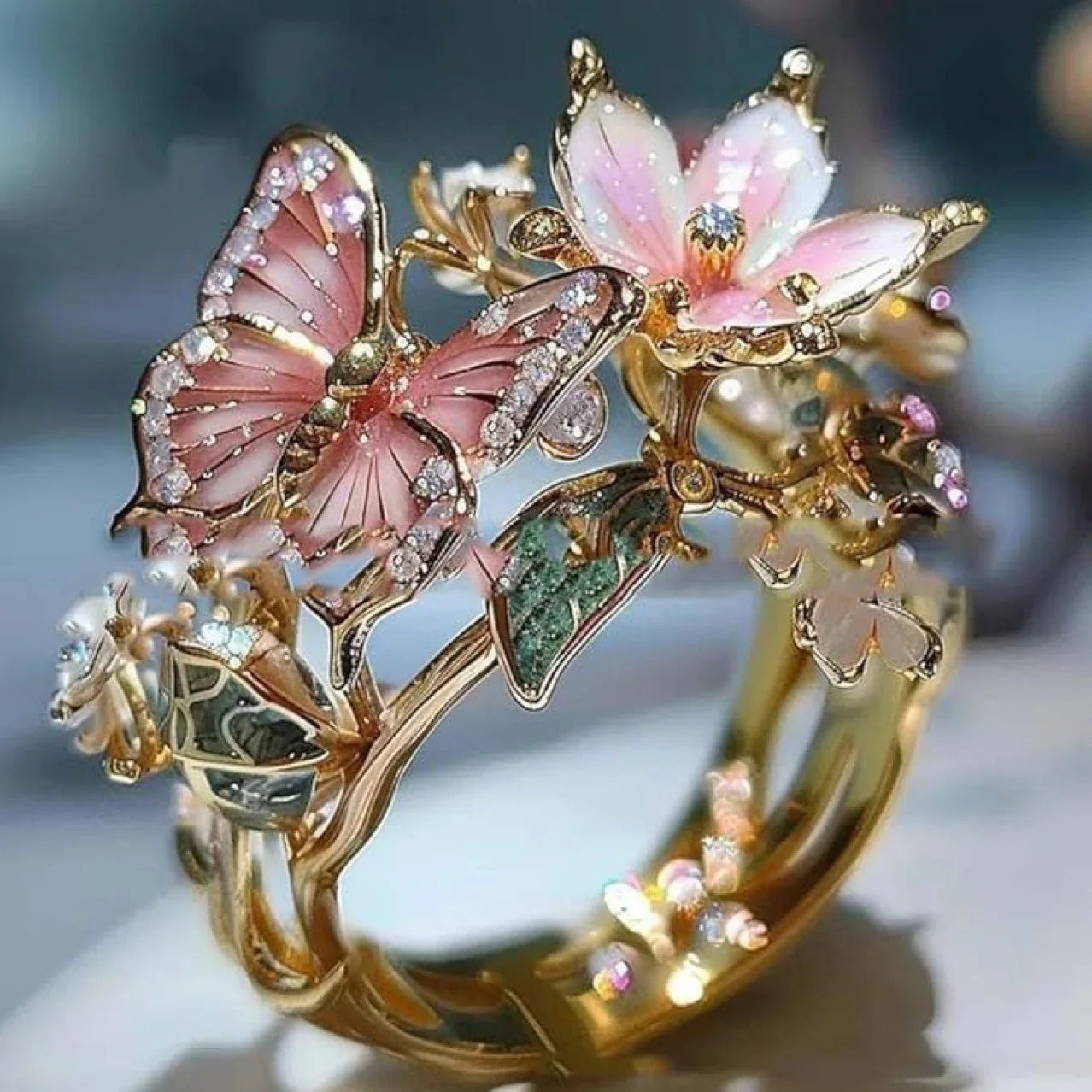 Butterfly Bloom Promise Ring