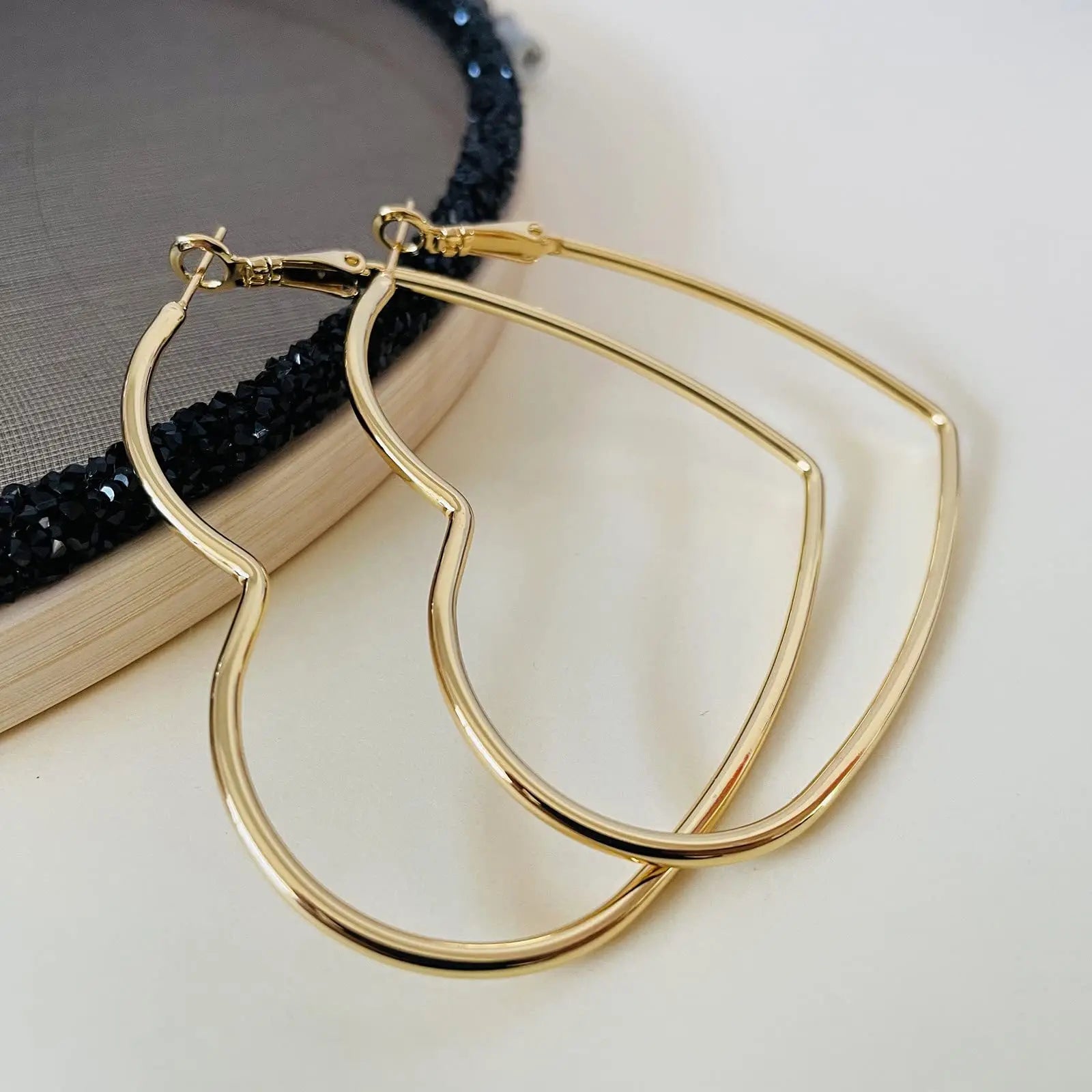 Heart Hoop Earrings