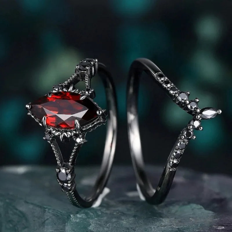 Ring – Black Ruby Majesty