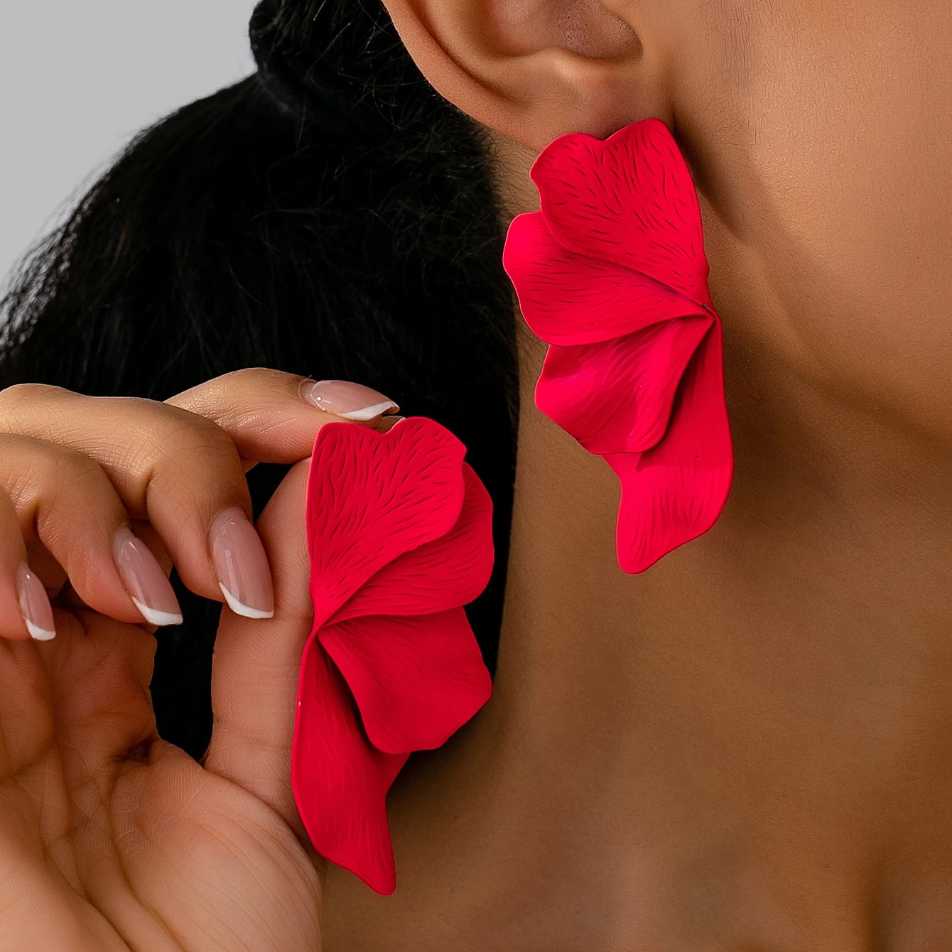 Statement Earrings Bold Floral