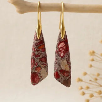 Golden Geometric Vintage Earrings