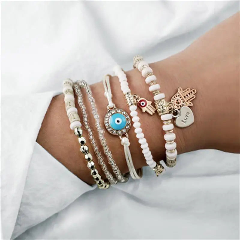 Golden Evil Eye Bracelet