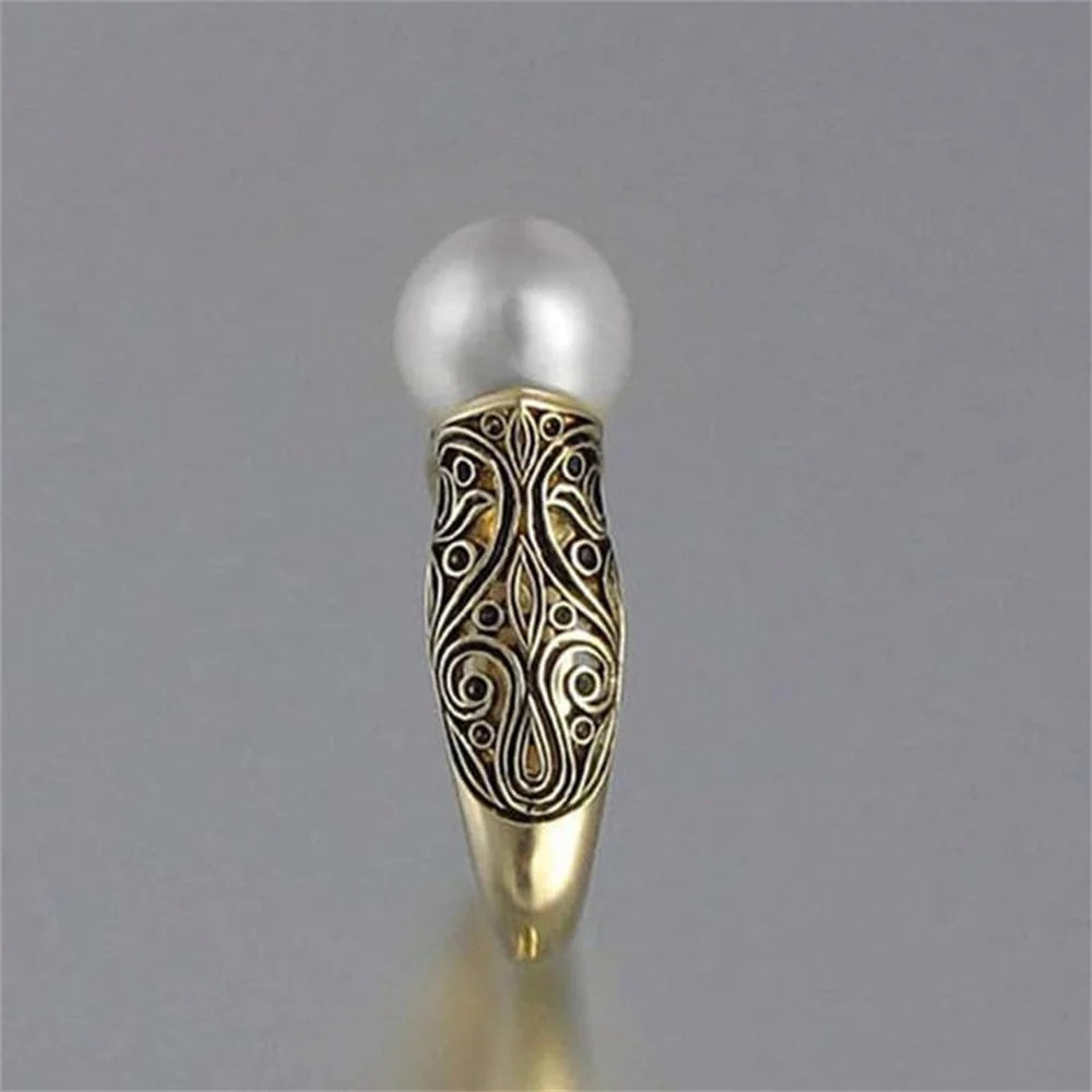 Flower Pearl Golden Vintage