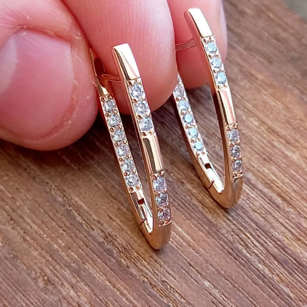 Golden Chevron Crystal Luxe