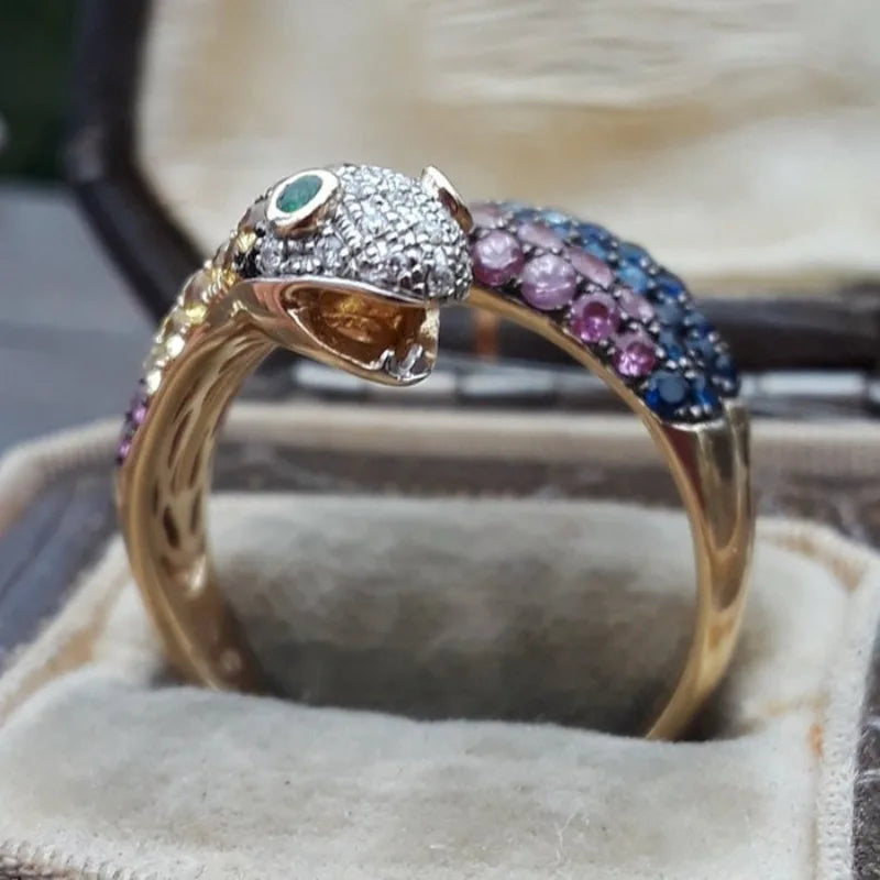 Ring – Snake Emerald Sparkle