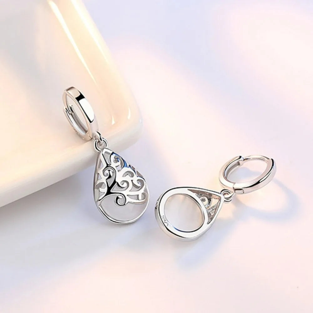 Silver Moonlight Totem Earrings